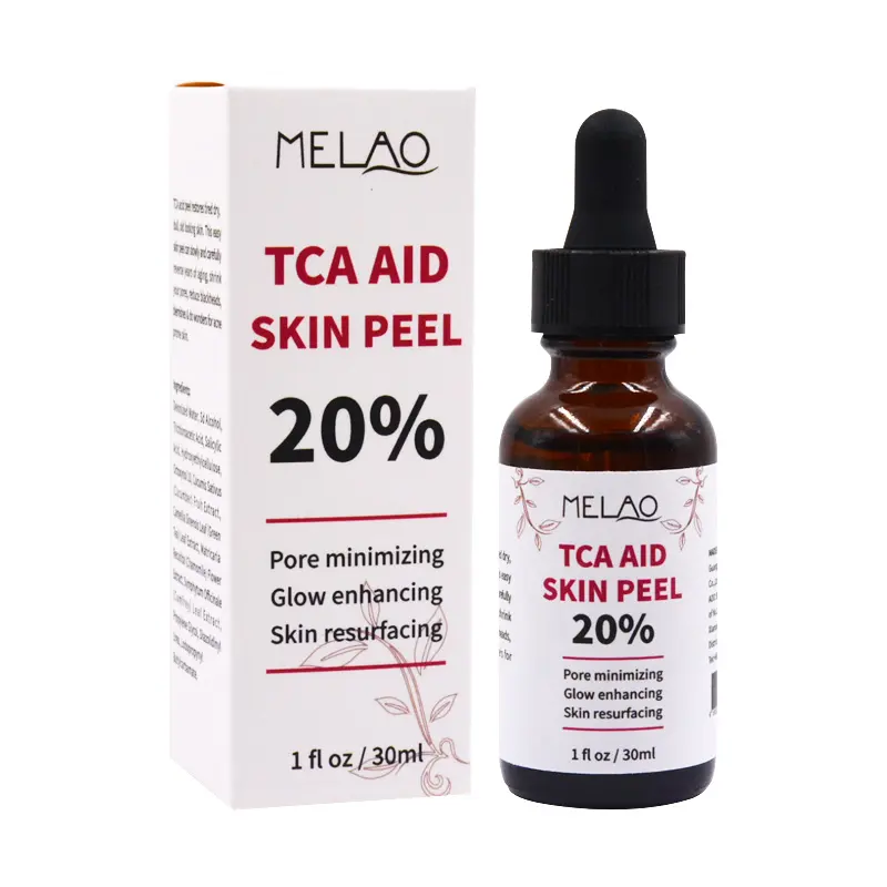 Etiqueta privada do oem 30% tca anti acne, cuidados com a pele peel químico do soro para o rosto