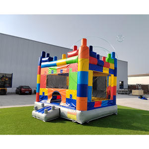 Alquiler de Castillo Inflable Grande para Niños, Castillo Hinchable para Exteriores, Bloques de Construcción, Parque Infantil Inflable para Niños - Product Image 6