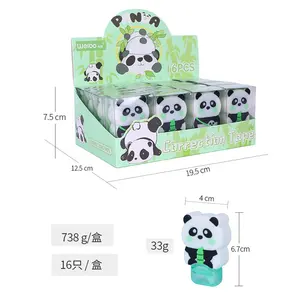 Factory Directly Sale South Korea Durable Colored correction tape student stationery new Panda shaped correction pen for school