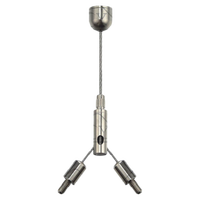 Pinces de suspension pour câbles d'avion en cuivre, kits de suspension pour luminaires suspendus, pinces pour câbles métalliques, placage nickel/chrome, personnalisables