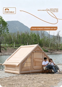 <span class=keywords><strong>Tente</strong></span> gonflable pliable monocouche de 6,3 m² en tissu Oxford imperméable avec toit à pignon pour camping, commande minimale d'une pièce - Product Image 6