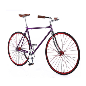 Envío Rápido Bicicleta de Piñón Fijo Retro de 26 Pulgadas de Acero de Alto Carbono con Freno de Disco, Pedal Ordinario y Llanta de Aleación de Aluminio - Product Image 2