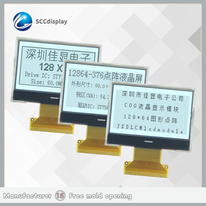 Hot bán bởi các nhà sản xuất 12864 376 COG + FPC đồ họa LCD module hiển thị 3.3V cao nhiệt độ thấp 128x64 hiển thị LCD - Product Image 6