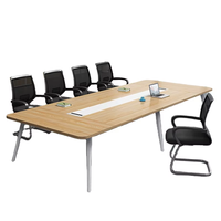 Ensemble de meubles de bureau en bois haut de gamme de luxe moderne pour hôtels avec table de réunion chaise écoles conférences comptoirs de réception