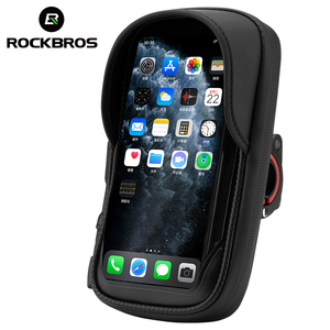 ROCKBROS自行车手机座盖防水手机支架支架安装自行车前手机袋支架 - Product Image 1