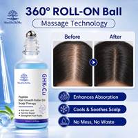 NUEVO Aceite para el Crecimiento del Cabello con Péptidos de Cobre Azul GHK-Cu, Suero para el Cuero Cabelludo para Cabello Fino, OEM ODM Marca Privada