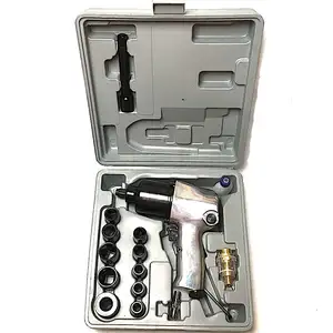 TY52821K Pneumatico Impact Wrench kit W/ 18 pezzi, presa di corrente e bar estesa 1/2 "pistola ad aria 550 ft.lb