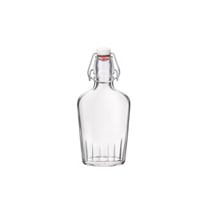 Bormioli Rocco 25 cl White Flask with Cap - Product Image 1
