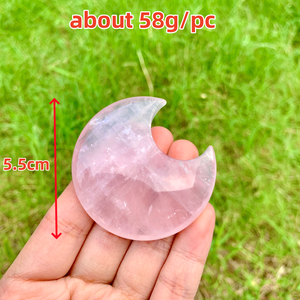 Commercio all'ingrosso speciale scultura in cristallo naturale 5.5cm <span class=keywords><strong>di</strong></span> quarzo <span class=keywords><strong>rosa</strong></span> <span class=keywords><strong>luna</strong></span> lucidato mestiere <span class=keywords><strong>di</strong></span> cristallo <span class=keywords><strong>rosa</strong></span> <span class=keywords><strong>pietra</strong></span> curativa per la decorazione - Product Image 5