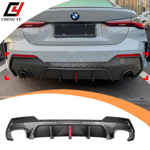 Diffusore Posteriore Stile MP in ABS con Opzione Luce LED in Nero Lucido o Look Carbonio per <span class=keywords><strong>BMW</strong></span> <span class=keywords><strong>Serie</strong></span> <span class=keywords><strong>4</strong></span> <span class=keywords><strong>2020</strong></span>+ G22 G23 Kit Paraurti Sportivo - Product Image 1