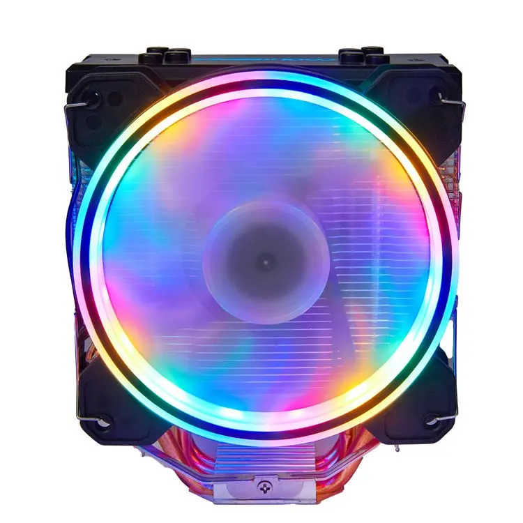 Kundenspezifische Lieferung Werkspreis niedriges MOQ Dongguan 4 Heißrohre Luft-PC Computer LGA 1155 I3 I5 Heatsink RGB Kühlung Lüfter CPU-Kühler
