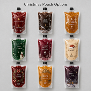 Pochette personnalisée imprimée avec bec verseur pour boissons chaudes de Noël, <span class=keywords><strong>vin</strong></span> <span class=keywords><strong>chaud</strong></span>, emballage plastique à faible MOQ - Product Image 2