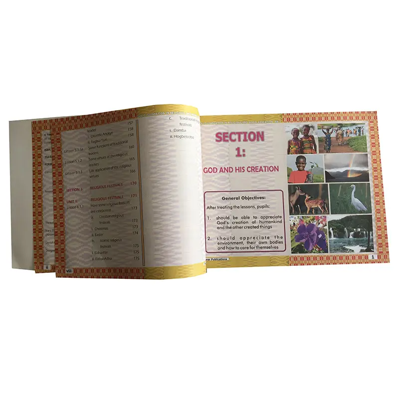 Coloração serviços de impressão de livros de aprendizagem de Inglês para crianças