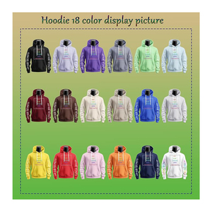 Großhandel Verdickter Schwerer Herren-Kapuzenpullover Trendiger Einfarbiger Terry-Hoodie Übergröße Drop-Shoulder Herren Maßgeschneiderter Hoodie - Product Image 3