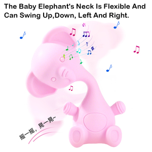Adorable hochet en silicone en forme d'éléphant, jouets de dentition pour bébé, doux et sensoriels, pour nouveau-né, <span class=keywords><strong>cadeau</strong></span> - Product Image 5