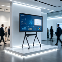 Tableau blanc interactif infrarouge 10 points 4K UHD BOLAN avec fonction tactile doigt/stylo pour salles de conférence d'entreprise