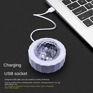 Portable téléphone portable scène lumières Mini Rgb Projection lampe fête Dj boule lumière intérieur lampes Club Usb Led Disco lumières - Product Image 4