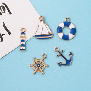 Accessori in Lega a Prezzo all'Ingrosso: Ancora, Salvagente, Vela, Cartoni Animati per Orecchini, Bracciali e Ciondoli Fai-da-Te - Product Image 1