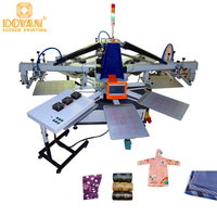 Máquina de Serigrafía Rotativa Automática Doyan Carousel de 3 Colores y 8 Estaciones, Nueva Impresora de Camisetas