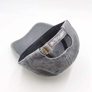 Embroidery Design Gray High Quality 6 Panel Embroidered Baseball <b>Caps</b> Custom Logo Unstructured Low Profile Hat Dad Hats for <b>Men</b> - Product Image 4