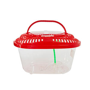 Mini caja de peces de plástico de 18,8 cm, pecera de mano para peces de mascotas, portador de tortugas transparente - Product Image 5