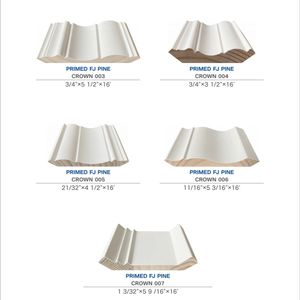 Moulures de plafond en bois de pin moderne apprêtées pour la décoration de plafonds d'hôtel - Product Image 6