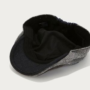 หมวกเบเร่ต์ผ้าทวีดสไตล์วินเทจอังกฤษปี 2024 ลายตารางปะติดปะต่อ สำหรับผู้ชาย ผู้หญิง ผู้ใหญ่ ใส่ได้ทั้งชายและหญิง สไตล์ลำลอง เล่นกีฬา ฤดูใบไม้ร่วง ฤดูหนาว - Product Image 4