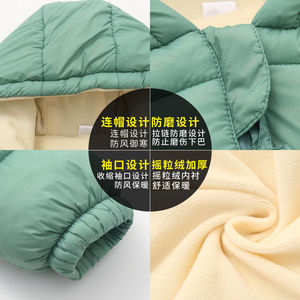 2025 nuova giacca da bambino con cerniera per bambini con cappuccio in <span class=keywords><strong>pile</strong></span> per bambini e bambini, abbigliamento invernale - Product Image 5