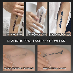 Letras artísticas y gráficos de dibujos animados <span class=keywords><strong>tatuaje</strong></span> temporal <span class=keywords><strong>tatuaje</strong></span> semipermanente a prueba de agua último para 2 semanas <span class=keywords><strong>tatuaje</strong></span> de hierbas para <span class=keywords><strong>brazo</strong></span> - Product Image 5