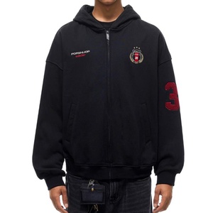 Sudadera con Capucha Personalizada de Estilo Vintage, Gruesa, con Cierre, Unisex - Product Image 1