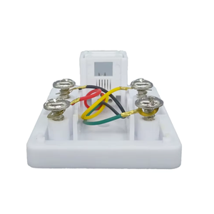Boîtier de surface étanche 6P4C 6P2C 1 port 2 ports double <span class=keywords><strong>prise</strong></span> RJ11, boîtier simple à rosette, boîtier téléphonique - Product Image 3