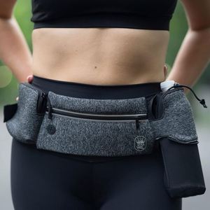 เข็มขัดวิ่งแบบมีขวดน้ำ Fitletic รุ่นทดลองใช้ฟรี สำหรับผู้ชายและผู้หญิง พร้อมขวดน้ำแบบ Quick Flow ขนาด 8 ออนซ์ จำนวน 2 ขวด - Product Image 3