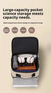 Sac à dos pour ordinateur portable de grande capacité, pour les loisirs, les voyages d'affaires, les étudiants, en tissu Oxford, imperméable, antivol, avec fermeture éclair USB, personnalisable - Product Image 5