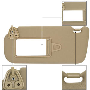 Parasol para Hyundai Elantra 2007-2010, Beige, PVC, Montaje en el Techo, con Espejo y Etiqueta de Advertencia - Product Image 4
