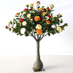 Arbre de <span class=keywords><strong>cerisier</strong></span> japonais artificiel en soie, 8 pieds 30 pouces, avec branches en plastique, éclairage LED, pour décoration murale intérieure de mariage - Product Image 2