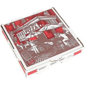 OEM 40x60x10 branded wholesale food packaging personalized design white kraft paper king size pizza dough box bread