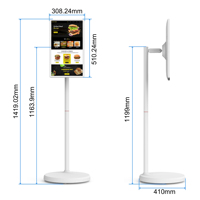 Moniteur Tactile Portable Intelligent de 21,5 Pouces Android 12, Écran LCD Smart TV Interactif pour Magasin de Vêtements