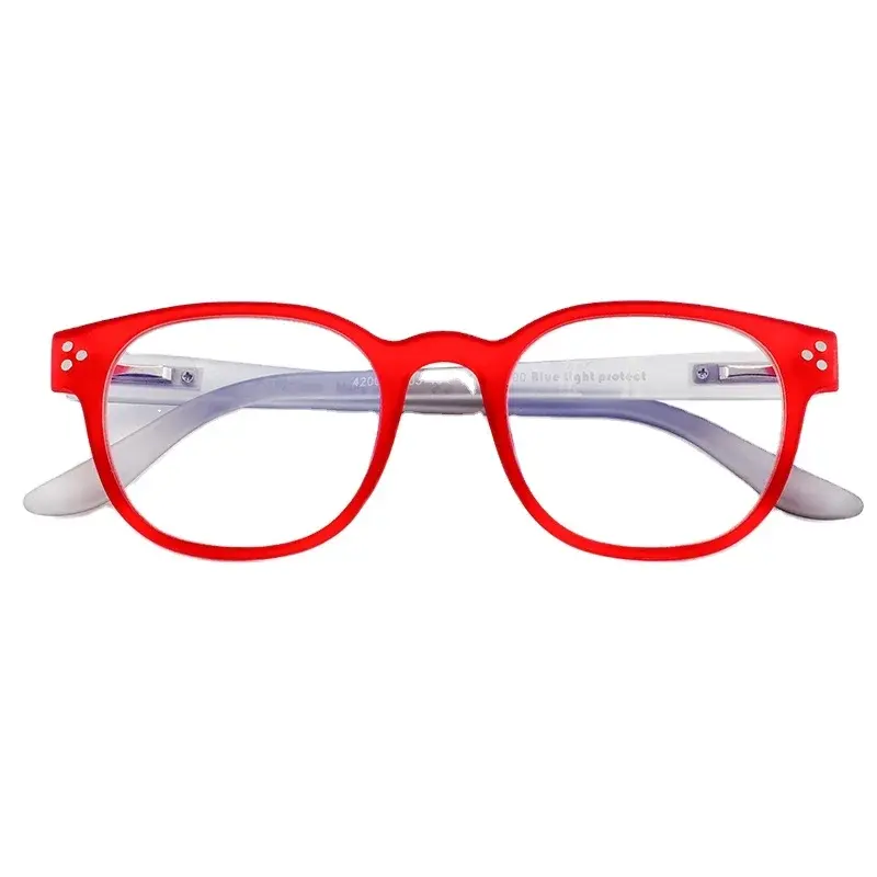 Özel çoklu derece Unisex moda okuma gözlükleri Anti mavi ışık