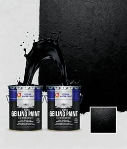 צבע שחור באיכות גבוהה עם כיסוי גבוה וקריר תקרת אבעבועות שחורות מגניב צבע ציפוי קיר פנים - Product Image 6