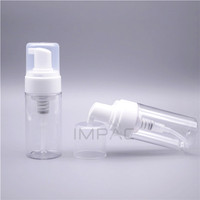Flacon pompe vide transparent pour gel douche, mousse nettoyante, ou nettoyant visage, 120 ml (4 oz)