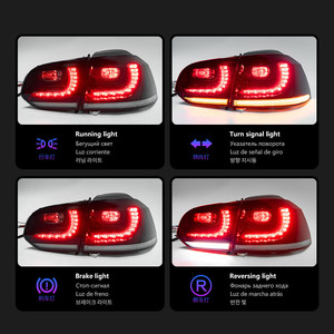 Ensemble de <span class=keywords><strong>feux</strong></span> arrière LED pour VW <span class=keywords><strong>Golf</strong></span> 6 MK6 GTI 2010-2012, clignotants séquentiels, frein, marche arrière, Canbus, Plug and Play, pièces auto - Product Image 4