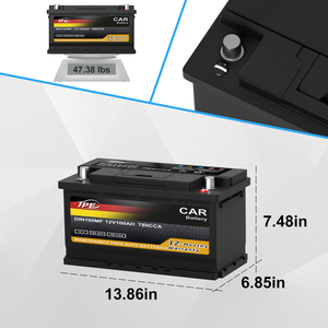 Nhà sản xuất DIN100 tiêu chuẩn MF 12v100ah bảo trì miễn phí pin chì axit pin cho xe ô tô và xe tải nhẹ 12V điện áp - Product Image 2