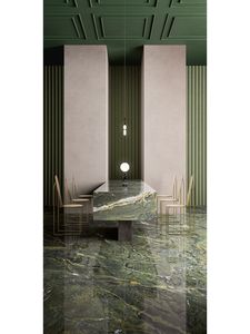 El <span class=keywords><strong>mago</strong></span> de Oz, losa de mármol pulido verde Natural, mesa de escritorio para sala de estar, Banco de cocina, encimera, tocador de baño - Product Image 4