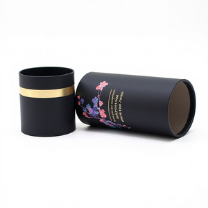 Custom Printed Biodegradable Cylinder Paper Tubes Cosmetic Packaging Kraft Paper Core Tube <b>Round</b> Cardboard <b>Boxes</b> - Product Image 1