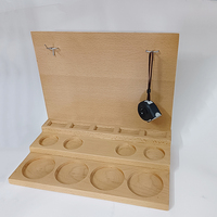 Support pour testeur de parfum cosmétique personnalisé plateau pour bouteille d'huile support pour bouteille d'huile essentielle en bambou avec logo gravé pour présentation