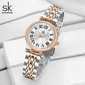 Relojes de Lujo Shengke para Mujer, Diseño Original, Relojes de Pulsera de Cuarzo para <span class=keywords><strong>Dama</strong></span>, Acero Inoxidable, Los Mejores Regalos, Dropshipping - Product Image 2