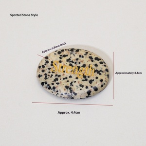 En gros, Pierres de méditation naturelles brutes gravées, pour le soulagement du stress et de l'inquiétude, pierres de yoga puissantes, format pouce de main et de poche - Product Image 6