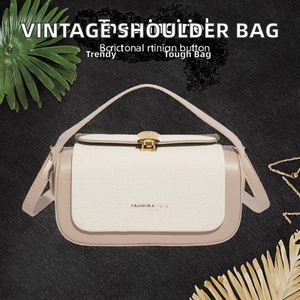 Bolso de mano minimalista para mujer, bandolera de tela de pana con cremallera, ideal para viajes. - Product Image 2
