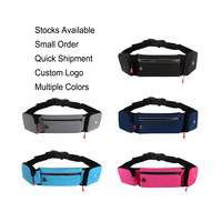 Ceinture d'hydratation en néoprène anti-éclaboussures, sac banane personnalisé avec logo imprimé, sac à bouteille d'eau imperméable, ceinture de course à pied, sac banane