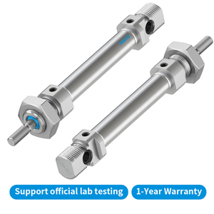 DSNU-10-12 Series ISO 6432 Round Pneumatic <b>Cylinder</b> Double Acting Air <b>Cylinder</b> With Self Adjusting <b>Cushioning</b> - Product Image 4